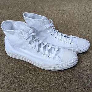 Solid White Converse Chuck Taylor